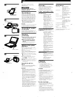 Предварительный просмотр 2 страницы Sony IFV-FX1 Operating Instructions