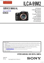 Preview for 1 page of Sony ILCA-99M2 Service Manual