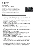 Preview for 1 page of Sony ILCE-5000L/B Brochure & Specs