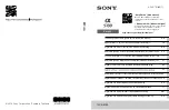 Предварительный просмотр 1 страницы Sony ILCE-5100 Instruction Manual