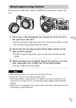 Предварительный просмотр 17 страницы Sony ILCE-5100 Instruction Manual