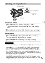 Предварительный просмотр 21 страницы Sony ILCE-5100 Instruction Manual