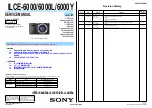 Sony ILCE-6000 Service Manual preview