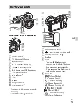 Предварительный просмотр 9 страницы Sony ILCE-6300 Instruction Manual