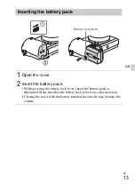 Предварительный просмотр 13 страницы Sony ILCE-6300 Instruction Manual