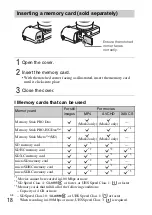 Предварительный просмотр 18 страницы Sony ILCE-6300 Instruction Manual