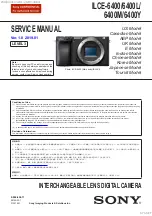 Предварительный просмотр 94 страницы Sony ILCE-6400 Service Manual