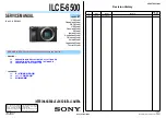 Предварительный просмотр 1 страницы Sony ILCE-6500 Service Manual