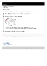 Preview for 112 page of Sony ILCE-7M3 a7III Help Manual