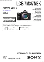 Предварительный просмотр 1 страницы Sony ILCE-7M3 Service Manual