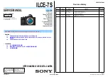 Предварительный просмотр 1 страницы Sony ILCE-7S Service Manual