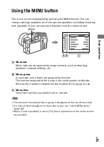 Предварительный просмотр 21 страницы Sony ILCE-7SM3 Instruction Manual