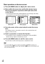 Предварительный просмотр 22 страницы Sony ILCE-7SM3 Instruction Manual