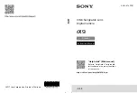 Sony ILCE-9 Instruction Manual preview