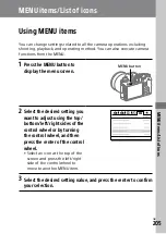 Предварительный просмотр 205 страницы Sony ILCE-9 Instruction Manual