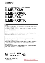 Sony ILME-FX6T Service Manual preview