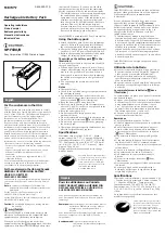 Sony InfoLITHIUM NP-F930B Operating Instructions preview