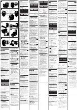 Preview for 2 page of Sony infoLITHIUM NP-FM50 Operating Instructions