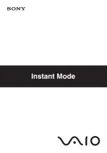 Sony Instant Mode Supplementary Manual preview