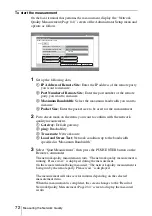 Предварительный просмотр 72 страницы Sony IPELA PCS-HG90 Operating Instructions Manual