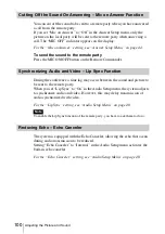 Preview for 100 page of Sony Ipela PCS-TL50 Operating Instructions Manual