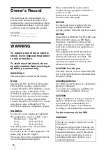 Preview for 2 page of Sony IPELA PCS-XG55 Operating Instructions Manual