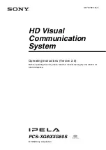 Preview for 1 page of Sony Ipela PCS-XG80 Operating Instructions Manual