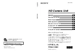 Sony IPELA PCSA-CXG80 Operation Instructions Manual preview