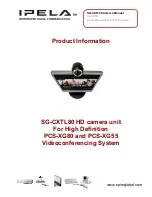 Preview for 1 page of Sony Ipela SG-CXTL80 Product Information