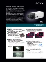 Sony IPELA SNC-CH140 Brochure & Specs preview