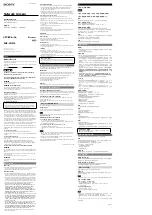 Preview for 1 page of Sony IPELA SNC-CH210 Installation Manual