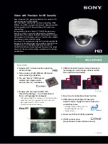 Предварительный просмотр 1 страницы Sony Ipela SNC-DH140 Brochure & Specs