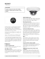 Preview for 1 page of Sony Ipela SNC-DH210T Specification