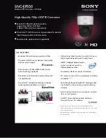 Preview for 1 page of Sony Ipela SNC-EP550 Specifications