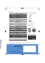 Preview for 6 page of Sony Ipela SNC-RZ25P Specifications