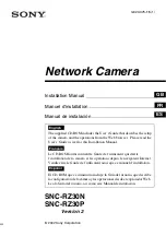 Preview for 1 page of Sony IPELA SNC-RZ30N Install Manual