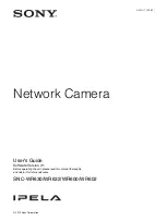 Sony Ipela SNC-WR600 User Manual preview