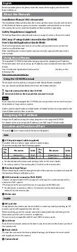 Preview for 3 page of Sony Ipela SNC-XM631 User Manual