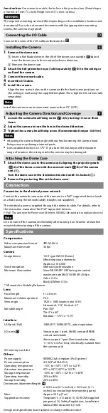 Preview for 8 page of Sony Ipela SNC-XM631 User Manual