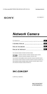 Preview for 1 page of Sony IPELA SNC-Z20N Installation Manual