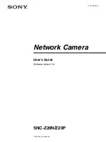 Предварительный просмотр 1 страницы Sony IPELA SNC-Z20N User Manual