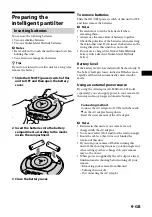 Предварительный просмотр 9 страницы Sony IPT-DS1 - Party-shot Digital Camera Docking Station Operating Instructions Manual