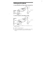 Preview for 3 page of Sony IT-M10 - Telephone Operating Instructions Manual