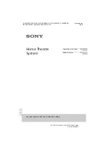 Sony JIG-CT380 Operating Instruction предпросмотр