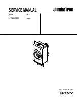 Preview for 1 page of Sony JumboTron JTA-LS200 Service Manual