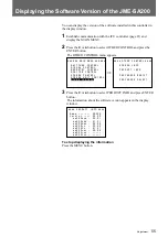 Preview for 55 page of Sony JunboTron JME-SA200 Operating Instructions Manual