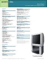 Preview for 2 page of Sony KD-27FS170, KD-32FS170, KD-36F Brochure