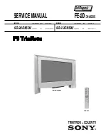 Preview for 1 page of Sony KD-28DX50U Service Manual