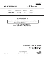 Предварительный просмотр 341 страницы Sony KD-34XBR2 - 34" Hdtv Fd Trinitron Wega Service Manual