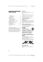 Предварительный просмотр 2 страницы Sony KD-55XE80 SERIES Reference Manual